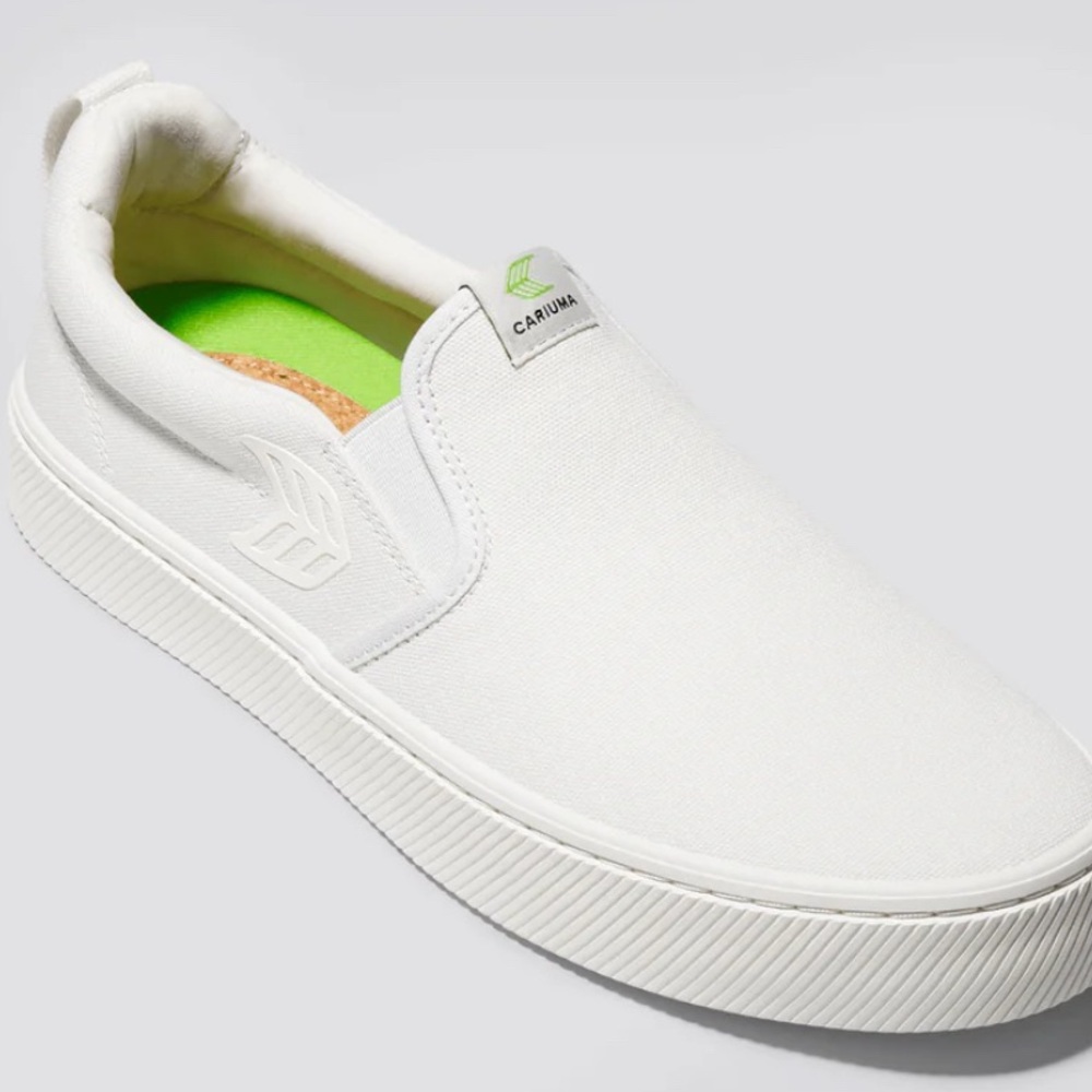 Cariuma Off-White Canvas Slip-Ons